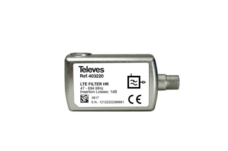 Filtro de Rechazo 5G, C48, gt25dB. Interior, Pérdida inserción 1dB. Conector F Filtro de Rechazo 5G, C48, gt25dB. Interior, Pérdida inserción 1dB. Conector F