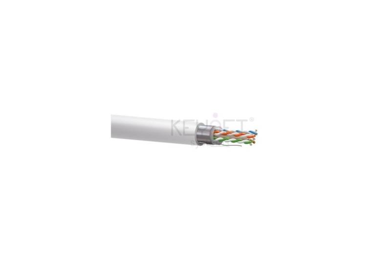 Cable CAT6 FTP, Cobre, LSZH, CPR-DCA, blanco. Bobina 305mts