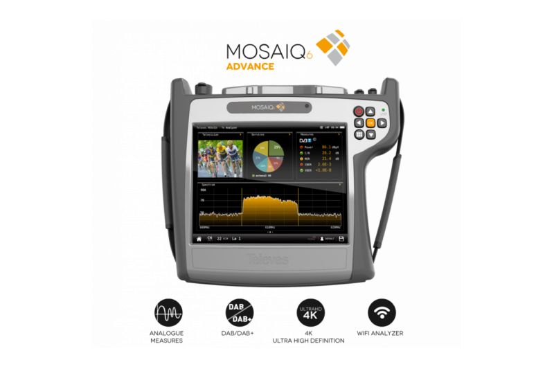 Medidor de campo DVB-S2/T2/C, F.O. (Válido carnet F) 4K Medidor de campo DVB-S2/T2/C, F.O. (Válido carnet F) 4K