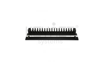 Organizador cables metal 19" 1U con tapa cierre 4 presillas