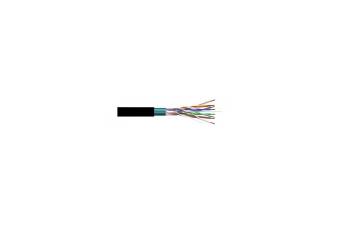 Cable CAT6 FTP, CCA, CPR-FCA, Polietileno (exterior), negro. Bobina 305mts