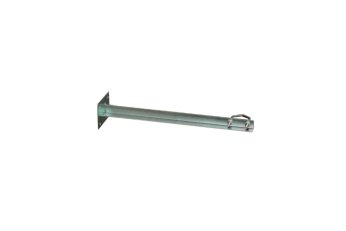 Garra muro 50 cms, placa 90x120mm, para mástiles de 20-50mm