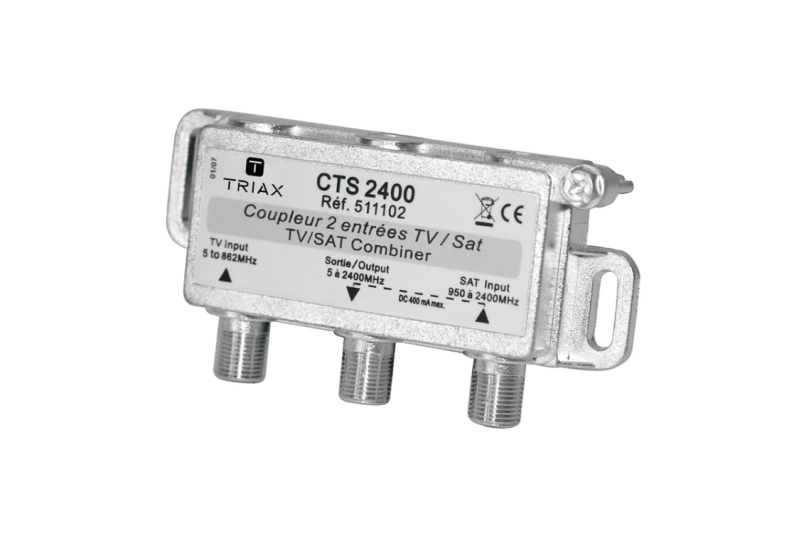 Mezclador 2 Entradas (SAT / Terr), 1 salida (SAT+Terr). TRIAX 511102 Mezclador 2 Entradas (SAT / Terr), 1 salida (SAT+Terr). TRIAX 511102