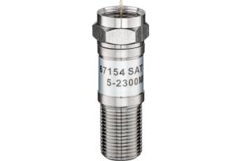 Atenuador SAT de 20dB, DC pass, conector F macho a F hembra