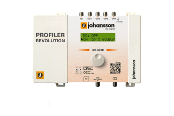 Central programable 50 filtros, 5 Entradas x1 FM G35db  x4 VHF-UHF G 75dB, Salida FM/VHF/UHF 113dBu