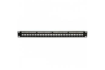 Patch panel para rack de 19", x24 puertos vacío UTP/FTP