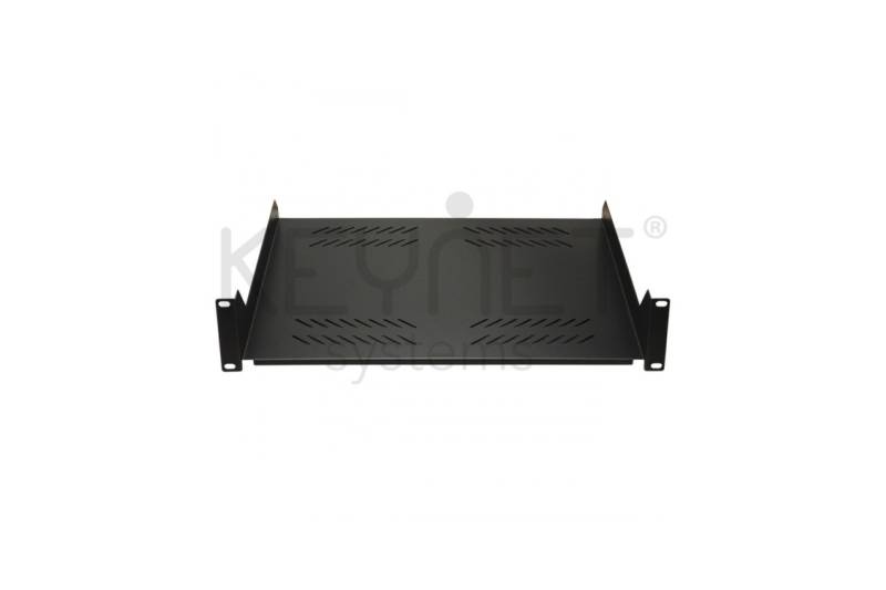 Bandeja fija de 350mm 2U para racks 19" de fondo 600mm. Sujección frontal Bandeja fija de 350mm 2U para racks 19" de fondo 600mm. Sujección frontal