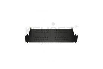 Bandeja fija de 280mm 2U para racks 19" de fondo 450mm. Sujección frontal