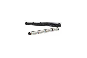 Patch Panel para rack de 19" con x24 conectores CAT6 UTP