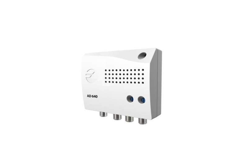 Amplificador de Interior 5G, VHF/ UHF 18dB, 100 dBuV. 4 salidas Amplificador de Interior 5G, VHF/ UHF 18dB, 100 dBuV. 4 salidas