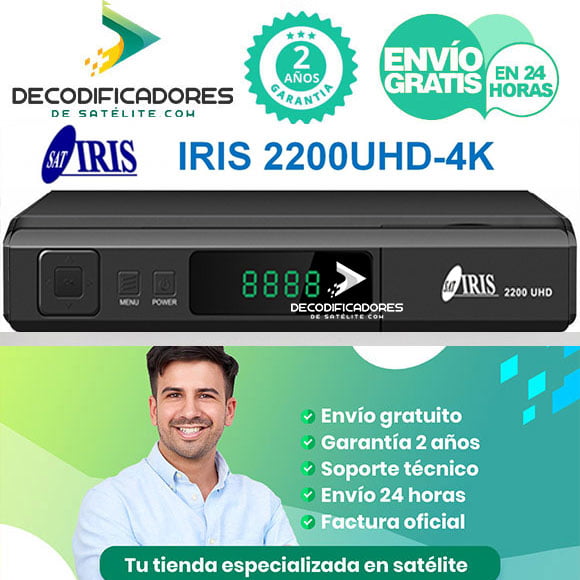 Decodificador Iris 2200 UHD - Decodificadores de Satélite